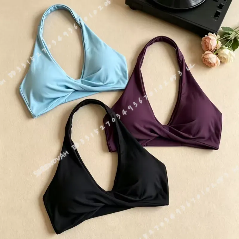 Women Halter Twist Front Open  - огляд і ціна Pilates Yoga Top