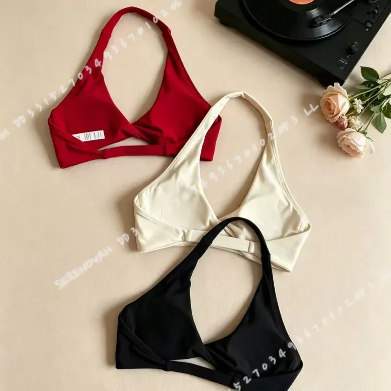 Women Halter Twist Front Open  - огляд і ціна Pilates Yoga Top