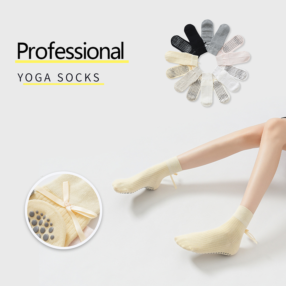 Cute Bowknot Yoga Socks Girls  - огляд і ціна Yoga Pilates Girl